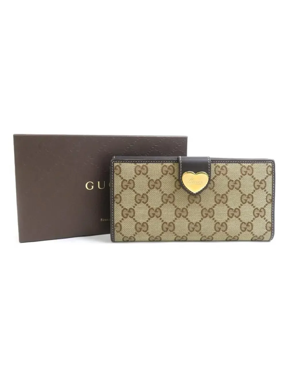 Auth Gucci Bifold Long Wallet Brown Gg #268174G22B - Picture 10 of 10